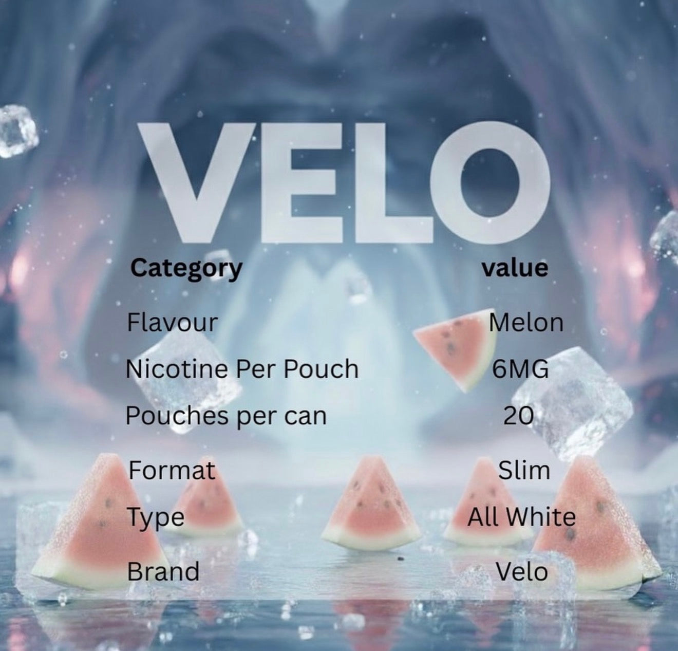 VELO Wintery Watermelon 6mg