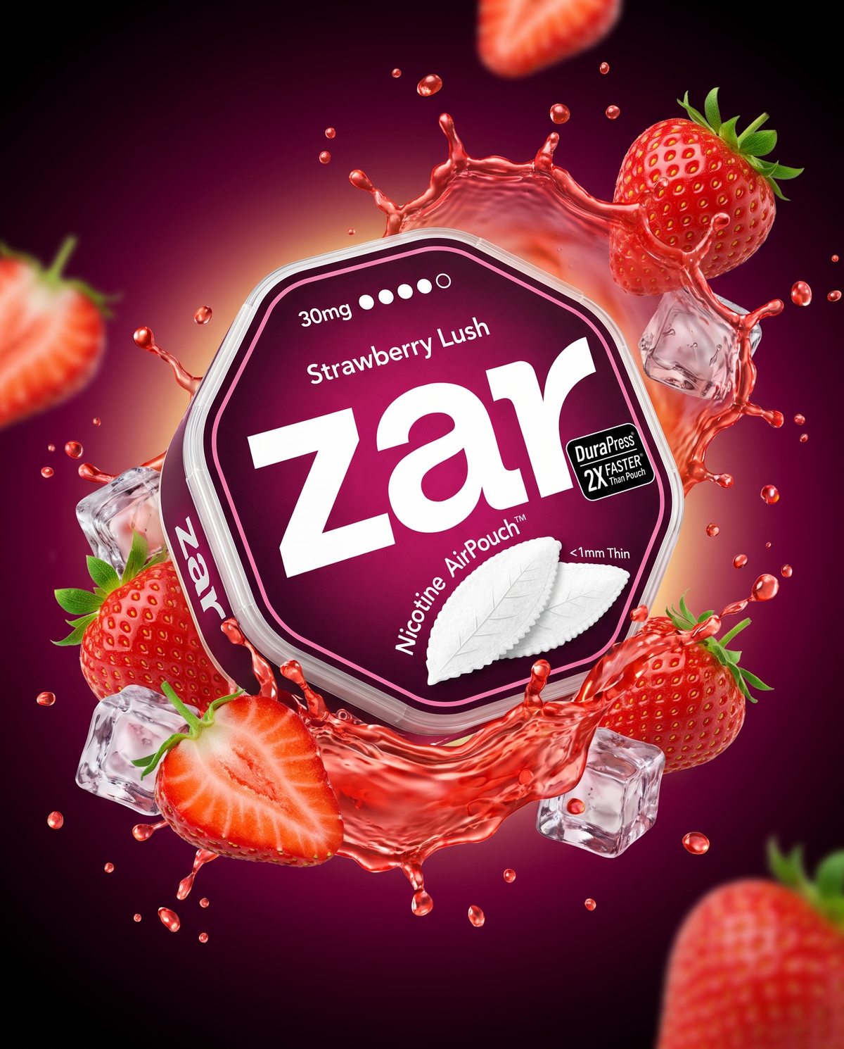 ZAR AirPouch Strawberry Lush 30mg (previous creative)